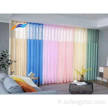 Tissu de rideau de fil d&#39;ingénierie de polyester de textile à la maison